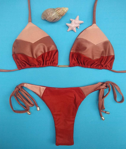 Biquíni Perolado Ocre